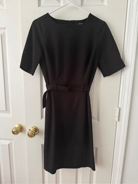 Ico uniform Black Short Sleeve Belted Dress XS